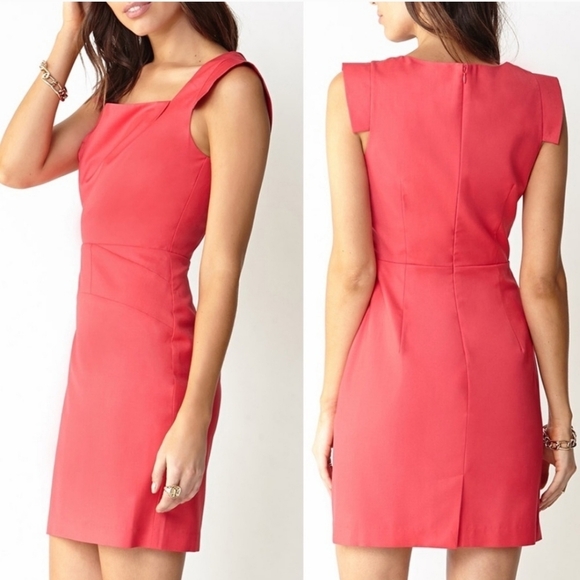 Size LG NWT Hot Pink Formal Mini Dress - Picture 2 of 8